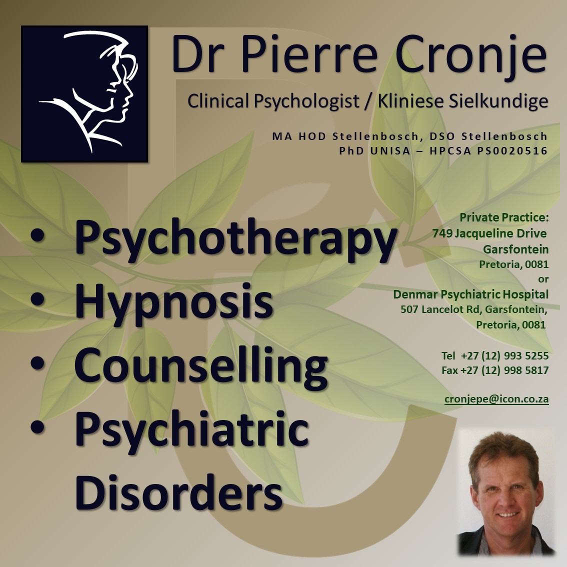 Pierre Cronje Ads