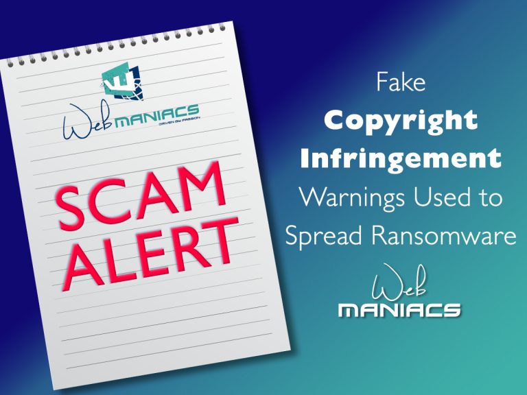 Web Maniacs - Scam Example